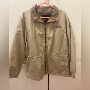 North End Men's Tan Full Zip Windbreaker Jacket size L